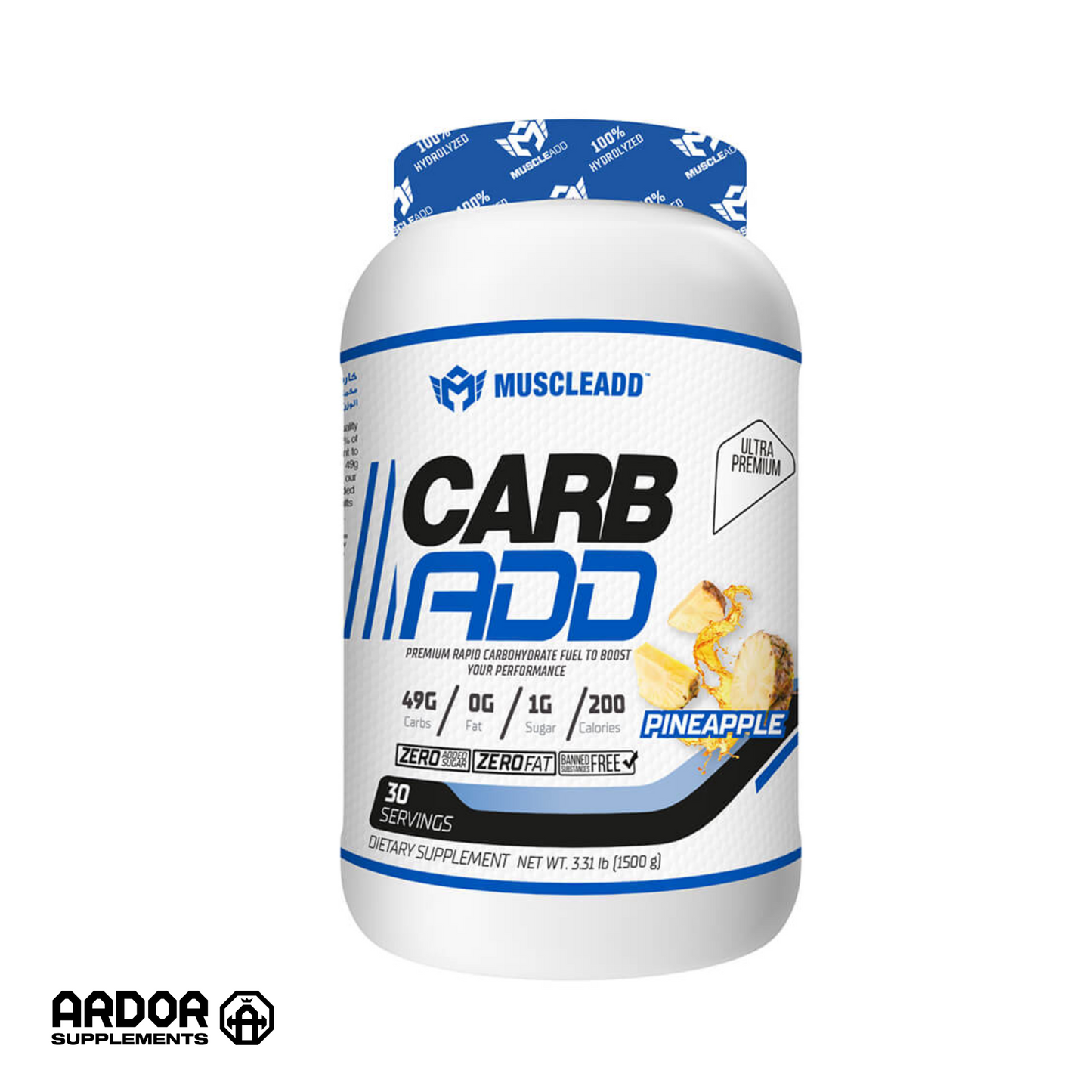 Muscle Add Carb Add-30Serv.-1500G-Blueberry - 30 serving