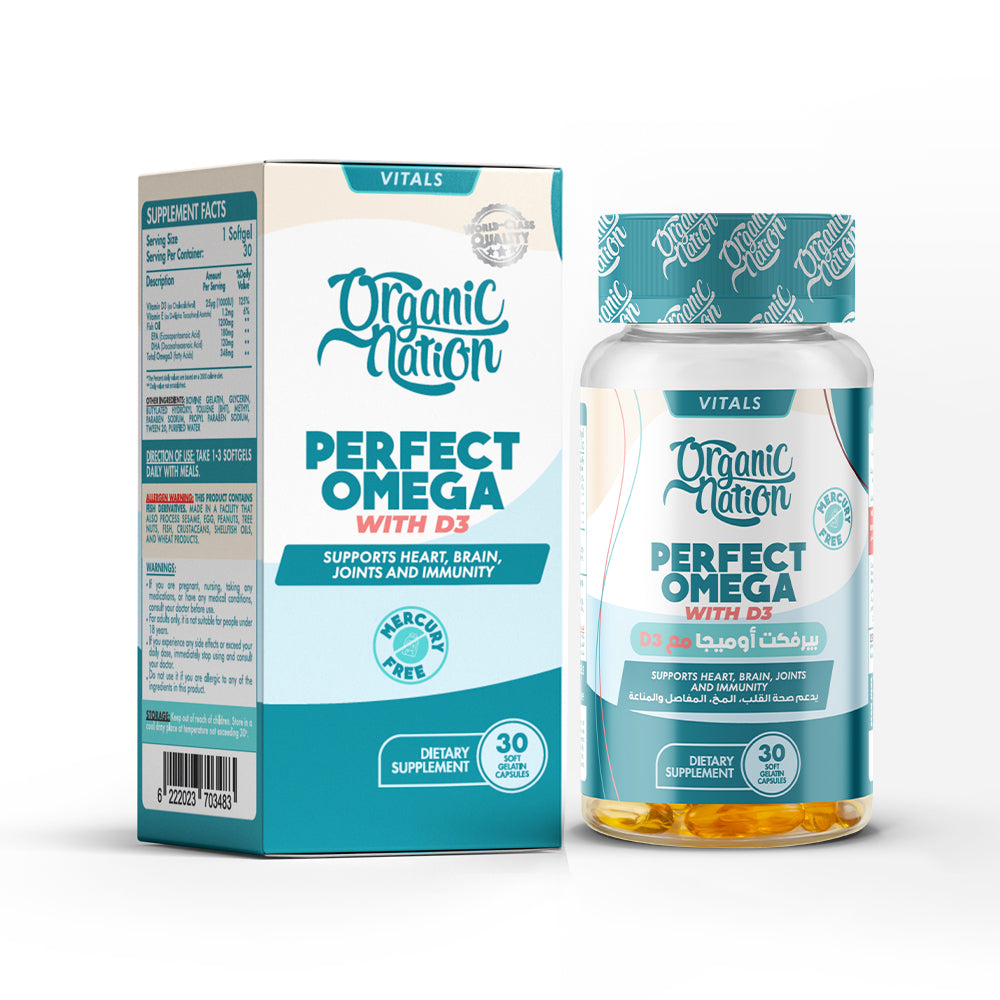 Organic Nation Perfect Omega-3 with Vitamin D3 & Vitamin E