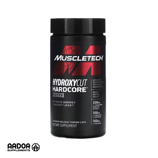 Muscletech Hydroxycut Hardcore Elite-55Serv.-110Rapid Release Thermo Caps.