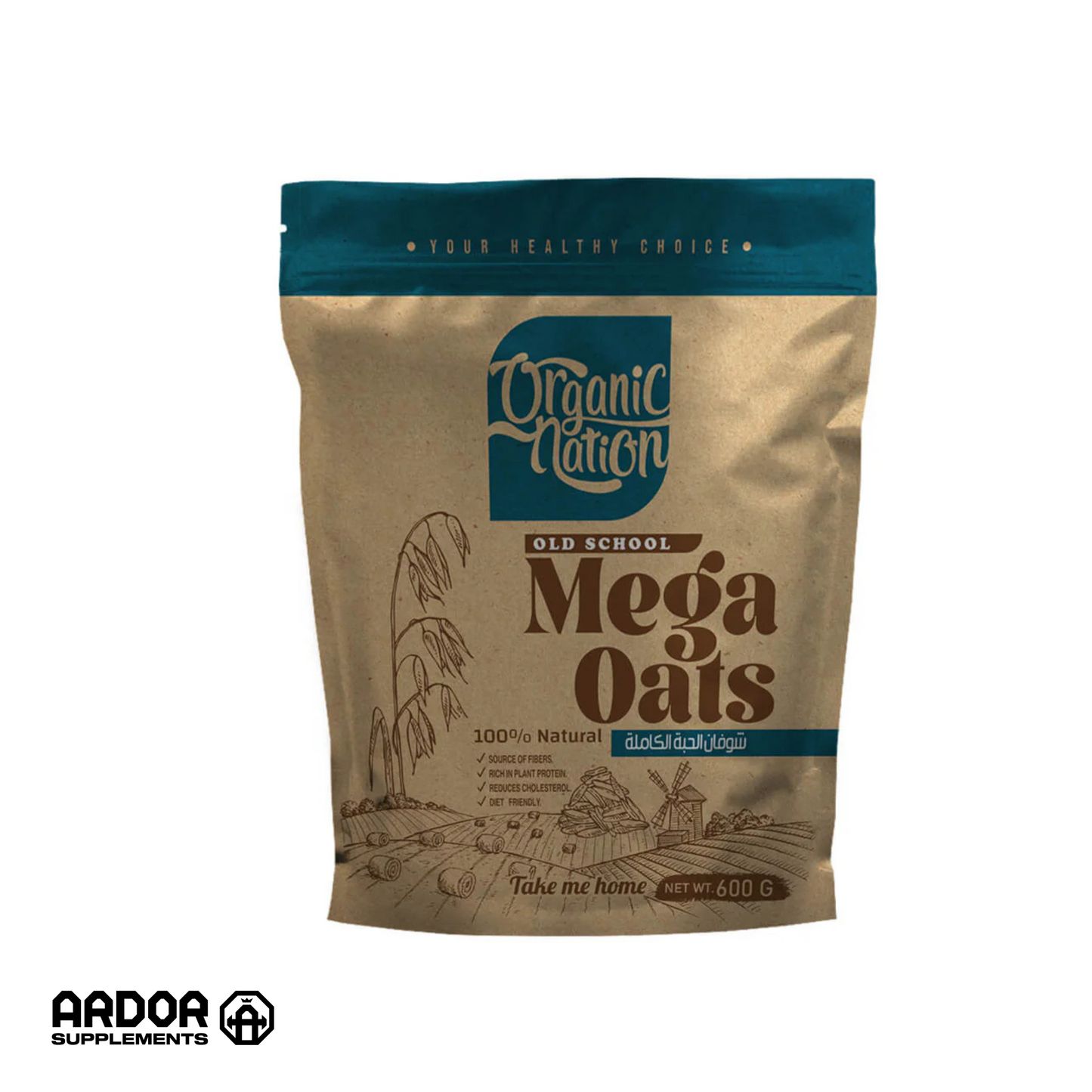 mega oat - شوفان حبة كاملة