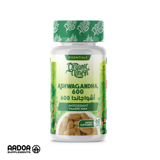 Organic Nation Ashwagandha 600-30Serv.-60Tablets