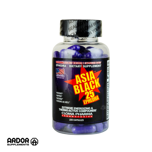Cloma Pharma Asia Black-25Ephedra-100Serv-100Capsules
