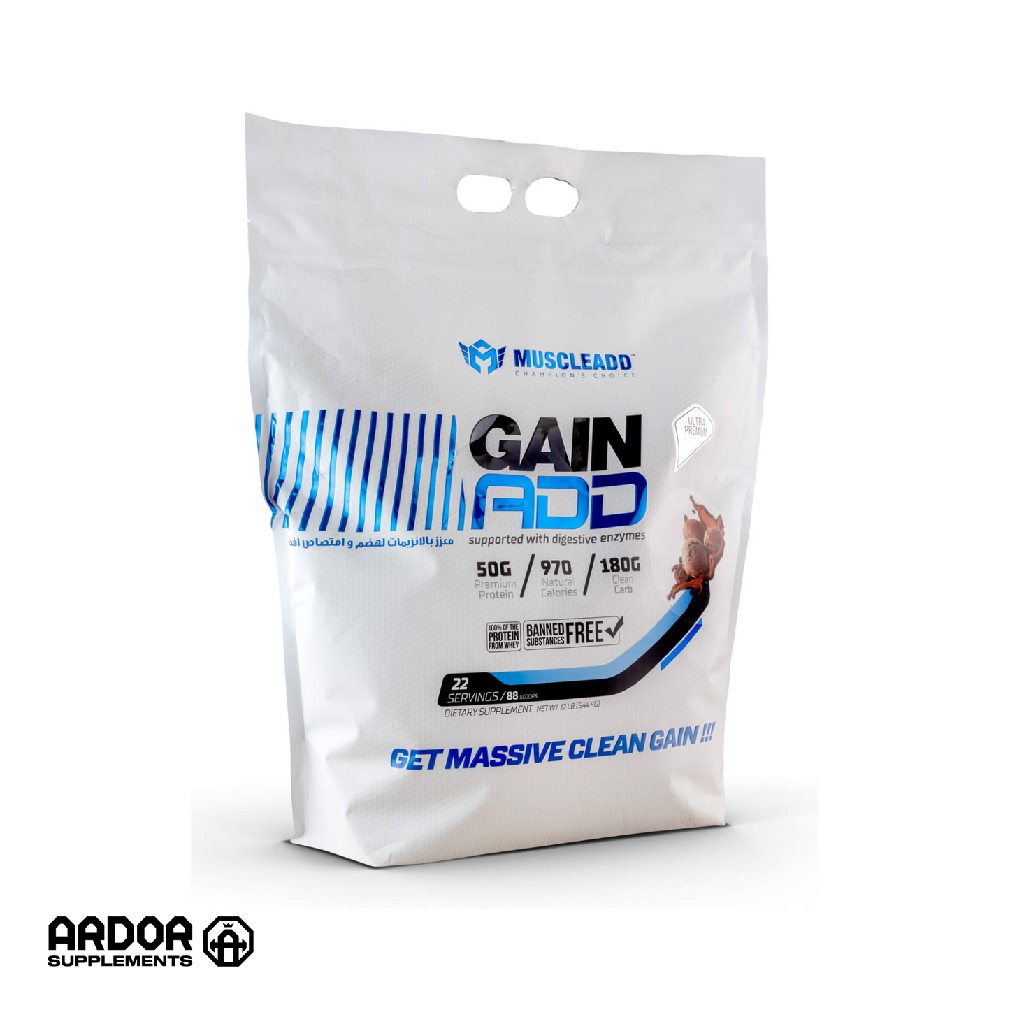 Muscle Add Gain Add-22Serv.-5.44KG