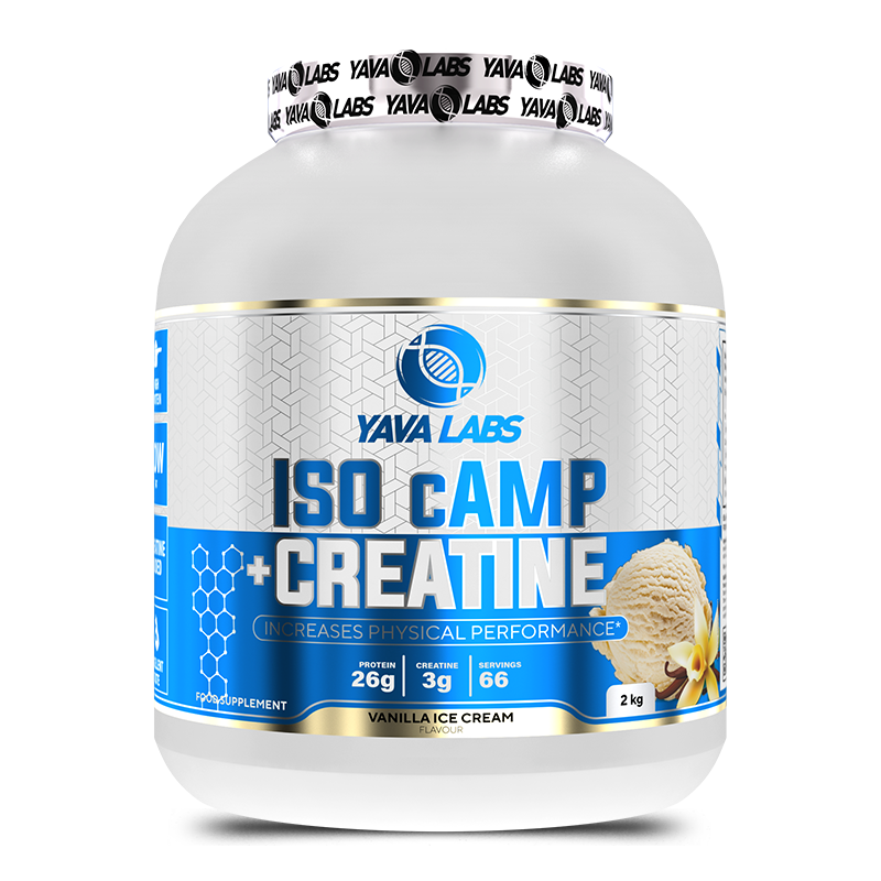 Yava Labs Pure Whey Camp + Creatine increases Physical Performance-66Serv-2KG