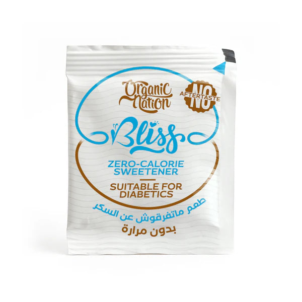 Organic Nation Bliss - Zero Calorie Sweetener - 30 Sachets - سكر دايت اكياس