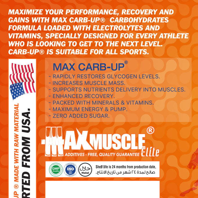 Max Muscle Max Carb Up With Electrolytes-46Serv.-1500G