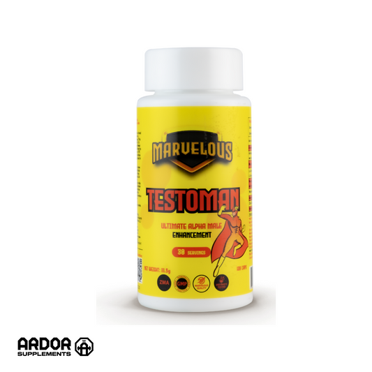 Marvelous Nutrition Testoman Ultimate Alpha Male Enhancement-30Serv-128Caps