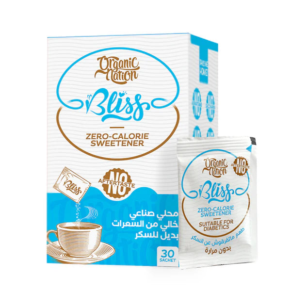 Organic Nation Bliss - Zero Calorie Sweetener - 30 Sachets - سكر دايت اكياس