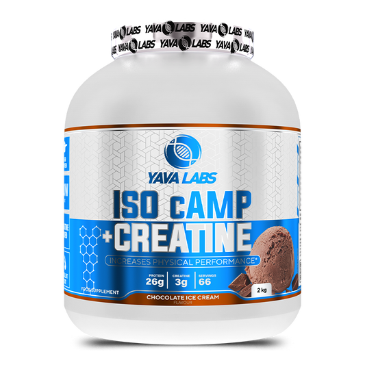 Yava Labs Pure Whey Camp + Creatine increases Physical Performance-66Serv-2KG